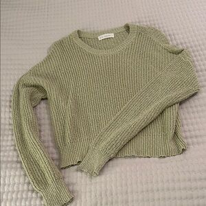 By Together Sage Green Crew Neck Sweater